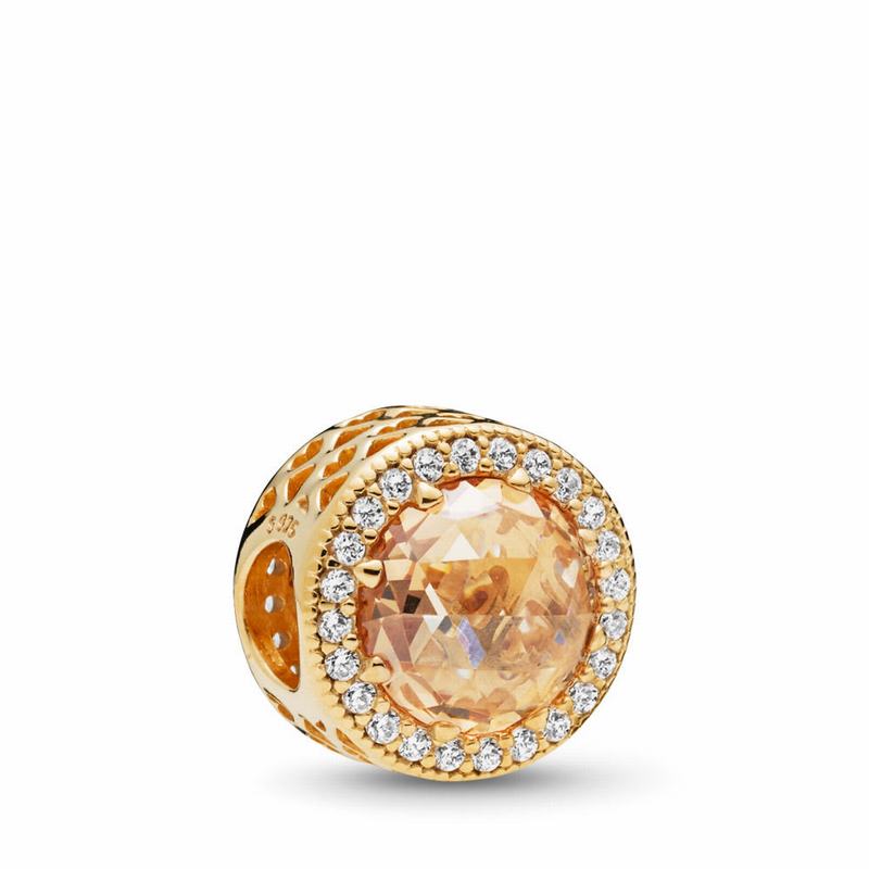 Pandora Shine™ Radiant Hearts Charm Outlet NZ, 18ct Gold Plated (913508-SFR)